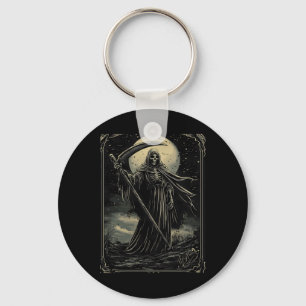Halloween Grim Reaper Gothic Goth Keychain