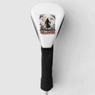 Halloween Grim Reaper Lantern Full Moon Tombstones Golf Head Cover