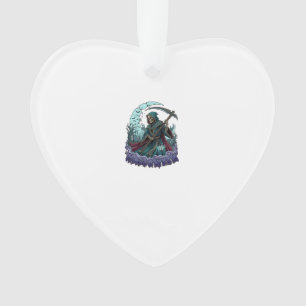 Halloween Grim Reaper Scythe Lantern Broken Moon_1 Ornament