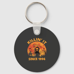 Halloween Grim Reaper Since 1996 Birthday Design_1 Keychain