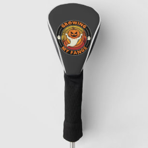 Halloween Growing My Fangs Ghost Pumpkin Golf Head Cover