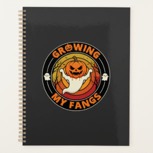 Halloween Growing My Fangs Ghost Pumpkin Planner