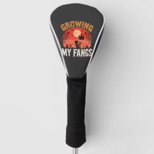 Halloween Growing My Fangs Haunted Cat Golf Head Cover