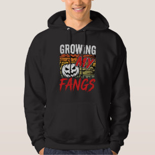 Halloween Growing My Fangs Vampire Pumpkin Hoodie