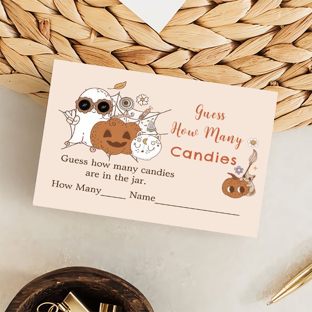 Halloween Guess How Many Game Enclosure Card (Creator Uploaded)