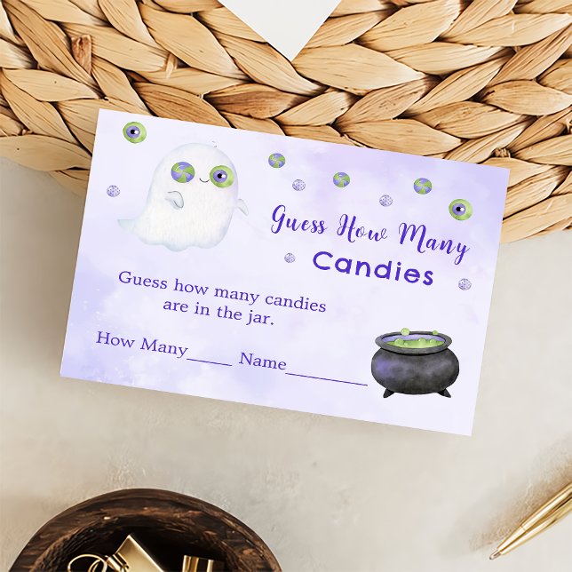 Halloween Guess How Many Game Enclosure Card (Creator Uploaded)