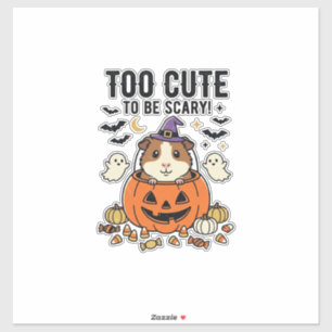 Halloween Guinea Pig Too Cute To Be Scary Vintage_