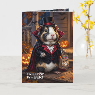 Halloween Guinea Pigs, Dracula Trick or Wheek! Card