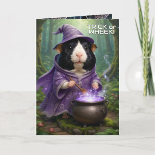 Halloween Guinea Pigs, Wizards & Witches Brew Card