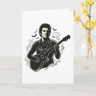 Halloween Guitarist Card
