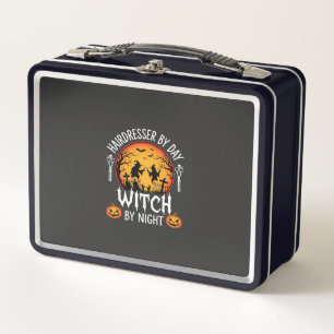 Halloween Hairdresser by Day Witch by Night Metal Lunch Box