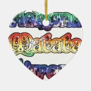 Halloween Hakuna Matata Europe.png Ceramic Ornament