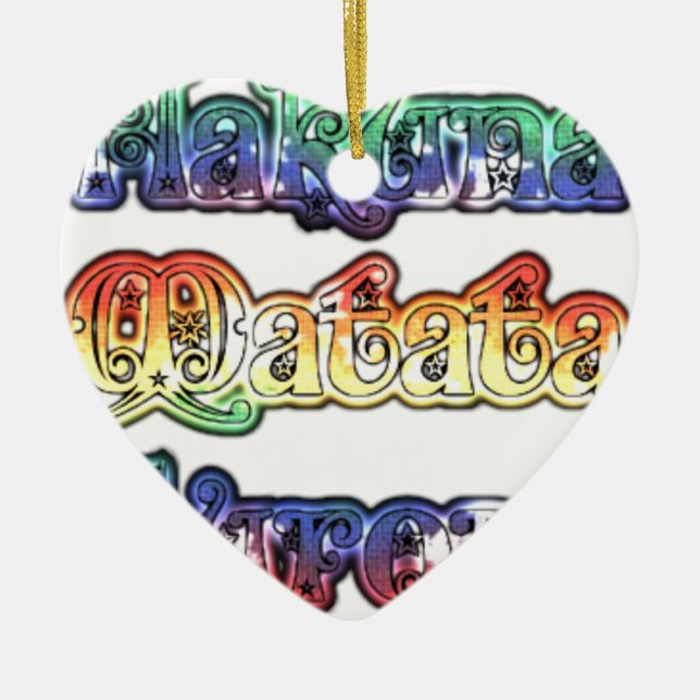 Halloween Hakuna Matata Europe.png Ceramic Ornament (Front)