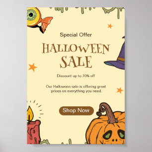 Halloween Halloween Sale Flyer, Halloween Night Poster