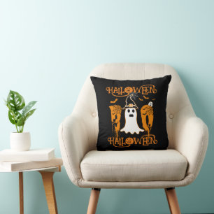  HALLOWEEN HALLOWEEN SCARY BOO THROW PILLOW
