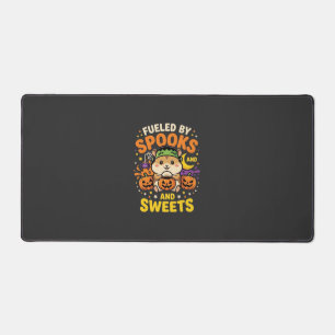 Halloween Hamster Fuelled By Spooks And Sweets_1 Desk Mat
