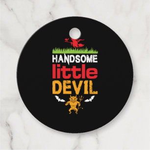 Halloween Handsome Little Birthday Favour Tags