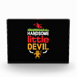 Halloween Handsome Little Birthday Photo Block