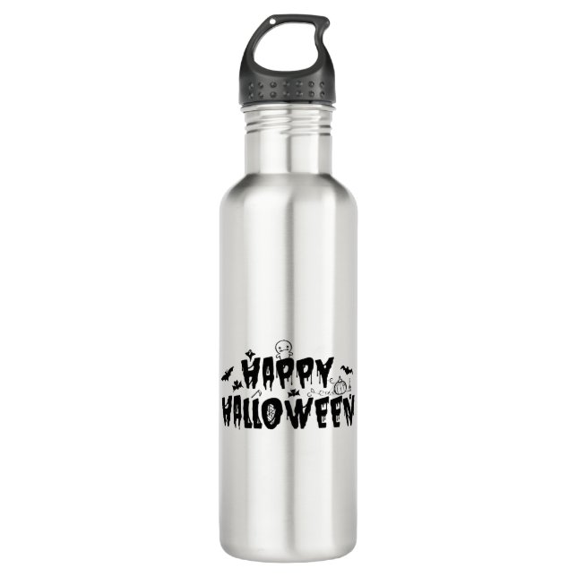 Halloween Happy   710 Ml Water Bottle (Front)