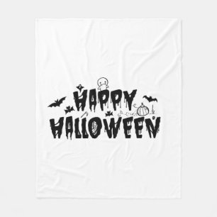 Halloween Happy Fleece Blanket