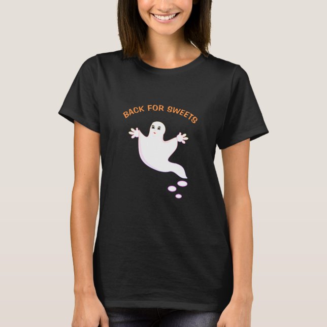 Halloween Happy Ghost T-Shirt (Front)