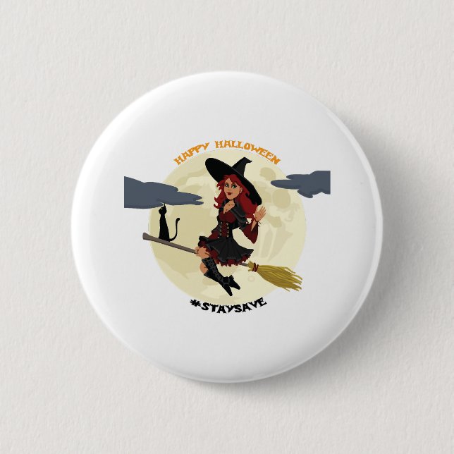 Halloween - Happy Halloween! 2 Inch Round Button (Front)