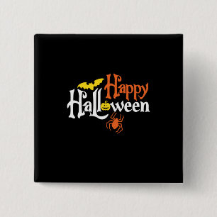 Halloween Happy Halloween Birthday 2 Inch Square Button
