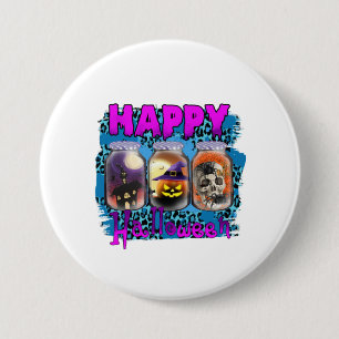 Halloween Happy Halloween Birthday 3 Inch Round Button