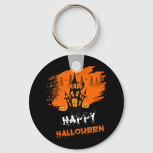 Halloween Happy Halloween Birthday Keychain