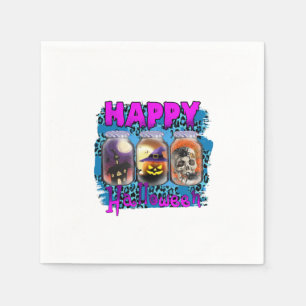 Halloween Happy Halloween Birthday Napkin