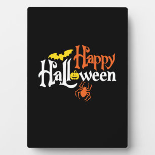 Halloween Happy Halloween Birthday Plaque