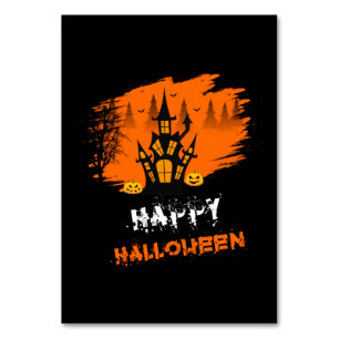 Halloween Happy Halloween Birthday Table Number