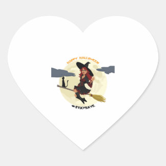 Halloween - Happy Halloween! Heart Sticker