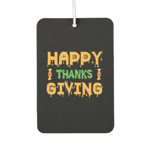 Halloween Happy Thanksgiving Birthday Air Freshener