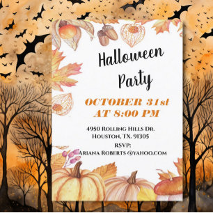 Halloween Harvest Invitation