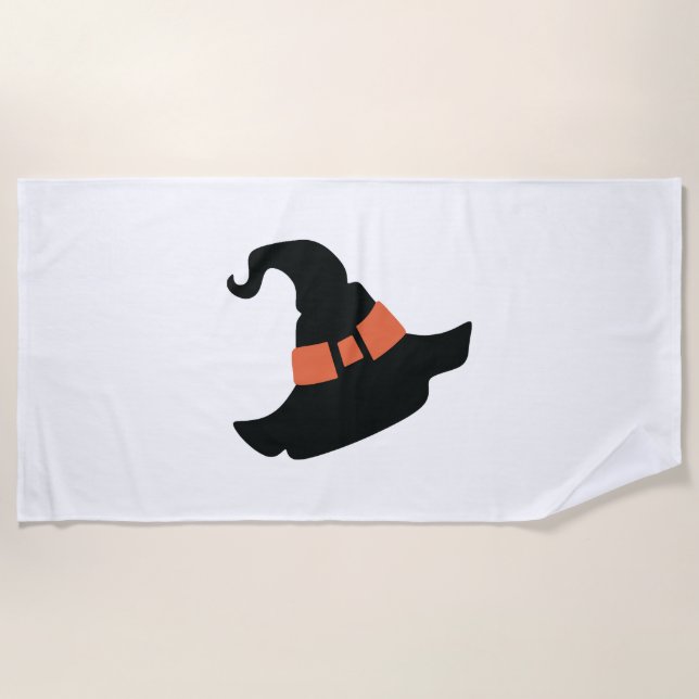 Halloween Hat Beach Towel (Front)