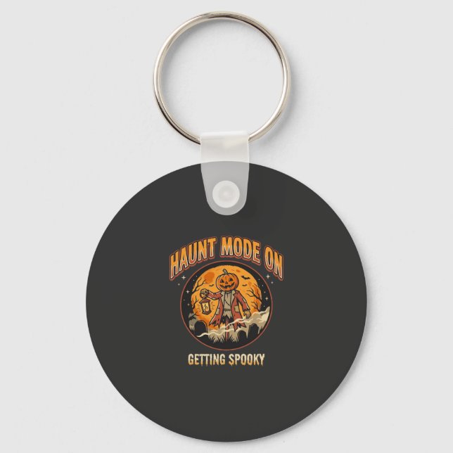 Halloween Haunt Mode Keychain (Front)