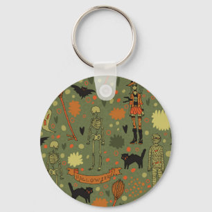 Halloween Haunt: Spooky Vintage Mix Keychain