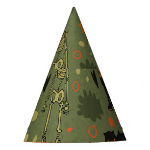 Halloween Haunt: Spooky Vintage Mix Party Hat
