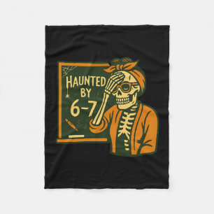 Halloween Haunted 67 Six Seven Meme 1 (14)  Fleece Blanket