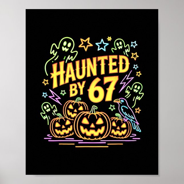 Halloween Haunted 67 Six Seven Meme 1 (6)  Poster (Front)