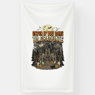 Halloween Haunted Academy Night Banner