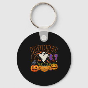 Halloween Haunted By 6 7 Six Seven Gen Alpha Z 67  Keychain