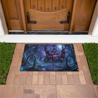 Halloween Haunted Castle Doormat