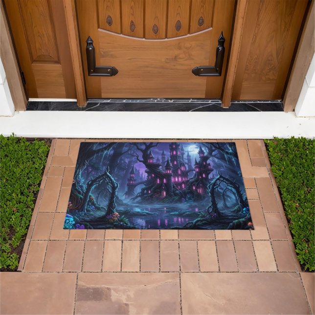 Halloween Haunted Castle Doormat (Outdoor)