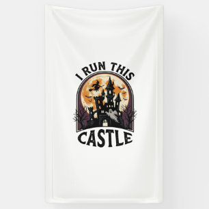 Halloween Haunted Castle Witch Moon Vintage Shirt_ Banner