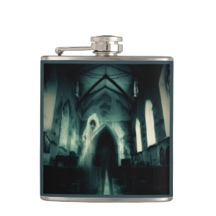 Halloween - Haunted Church 3 Hip Flask