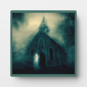 Halloween - Haunted Church 4 Plaque