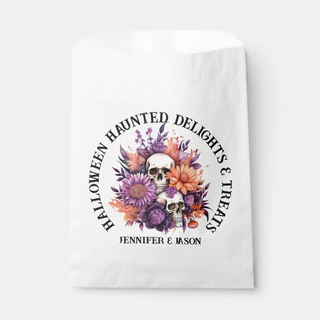 Halloween Haunted Delights & Treats Favour Bag (Front)
