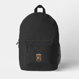 Halloween Haunted Dig Crew Printed Backpack